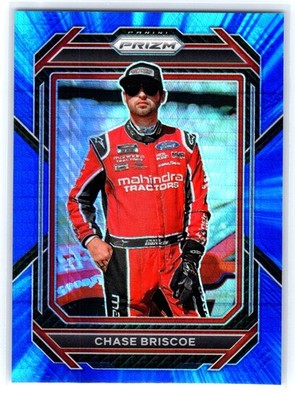 2023 Panini Prizm #32 Chase Briscoe Hyper Prizm Blue and Carolina Blue