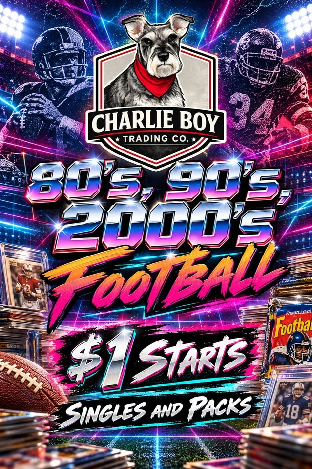 🏈 FOOTBALL FLASHBACK! 🔥 80s, 90s & 2000s | $1 STARTS! | SINGLES & PACKS!