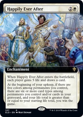 MTG Happily Ever After - Foil - Extended Art, Throne of Eldraine, Lightly Played