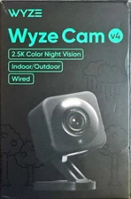 Wyze V4 Cam  2.5k QHD WiFi, Indoor/Outdoor, Wired Security Camera with Color...