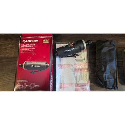 Husky Straight Die Grinder 1/4 In Black Excellent Pneumatic H4220