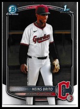 2025 Bowman Chrome #BCP-203 Heins Brito Prospects Cleveland Guardians