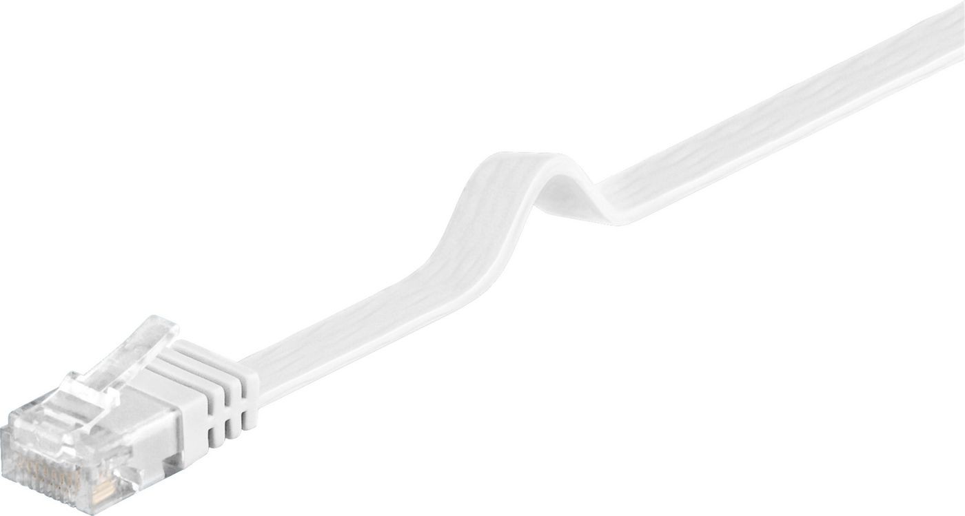 MicroConnect V-UTP6015W-FLAT Cat6 Flat Cable 1.5m White U/UTP RJ45 10Gbps