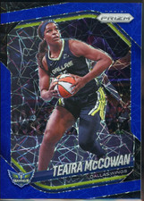 2025 Panini Prizm WNBA Teaira McCowan Blue Velocity Prizms Dallas Wings #48