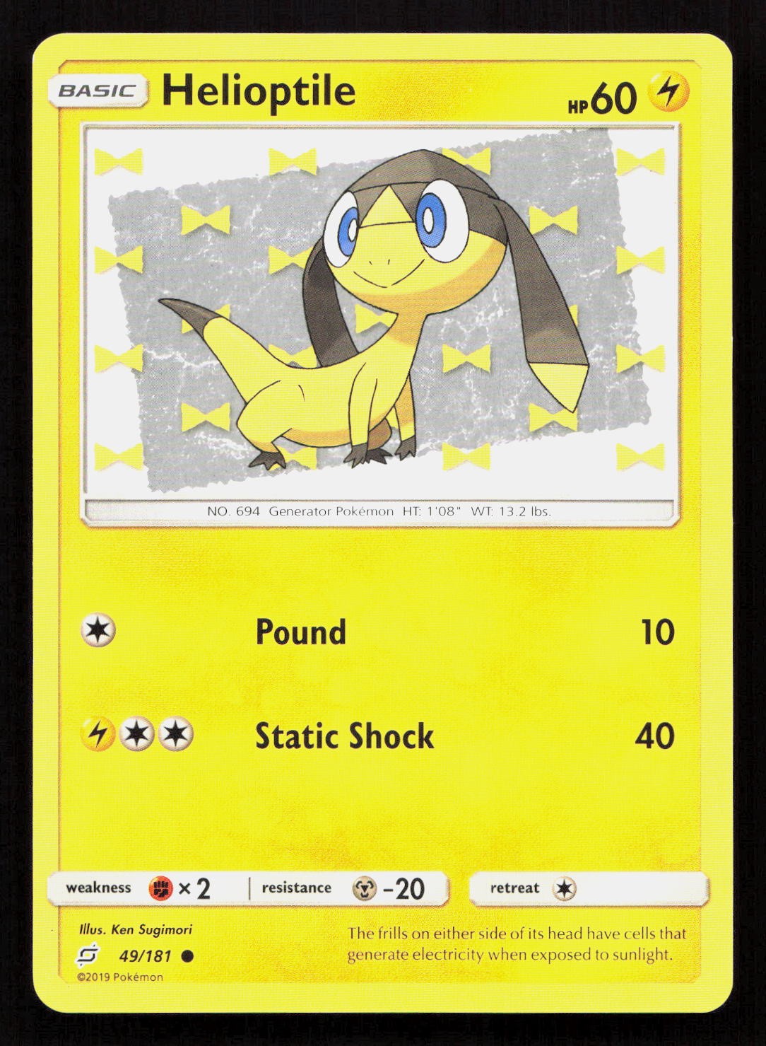 Pokemon HELIOPTILE 49/181 TEAM UP
