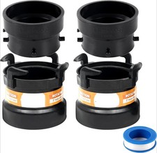 (2 x Combo Pack) RV Sewer Hose Fitting Adapter to PVC,RV Sewer Connection