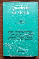 Quaderni di storia: Anno VIII, numero 15, gennaio-giugno 1982 (Edizioni Dedalo)