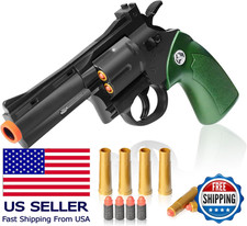 Kids Toy Revolver Gun with 36 Soft EVA Bullets, Age 8-12 Safe Play Cap Gun