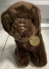 Aurora Miyoni Tots Plush Stuffed Brown Dog Doll Approximate 10  x8  Chocolate Lab