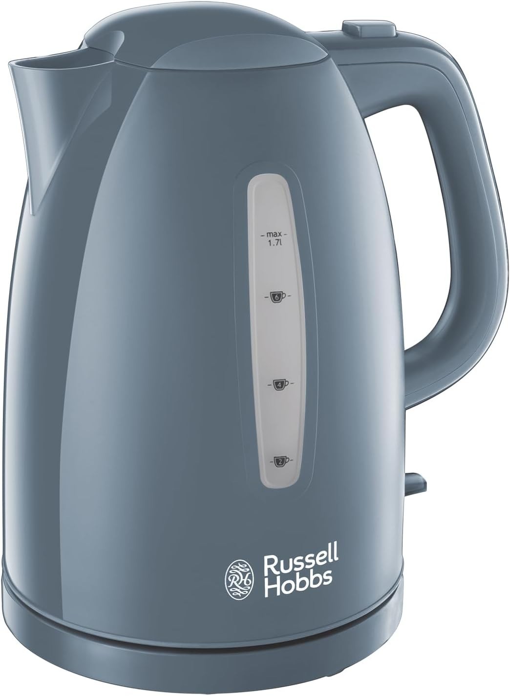 Russell Hobbs Textures 1.7L Jug Kettle 21274 and 2 Slice Toaster 21644 Set, Grey - Image 3