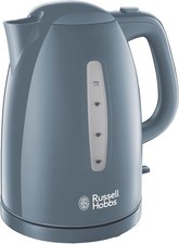 Russell Hobbs Textures Grey Cordless Kettle, 1.7L, Fast Boil - 21274