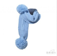 Soft Touch Pom Pom Knitted Scarfs