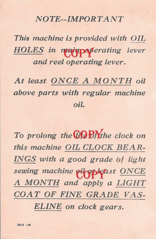 antique Mills slot machine cash box instruction sheet & noise deleting cushion
