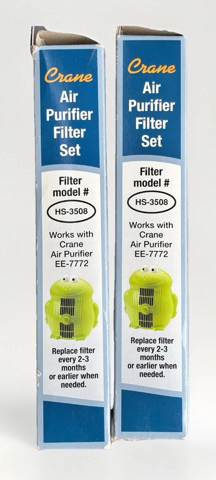 Purificador de Aire Portátil Grúa HEPA EE-7772 y 3 Filtros HS-3508 2 Nuevos En Caja Foto 4 de 4