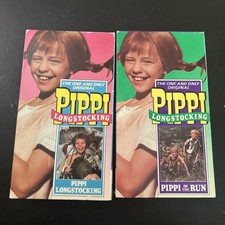 Pippi Longstocking VHS And Pippi On The Run 1989 VHS Pippi Longstocking VHS And Pippi On The Run 1989 VHS