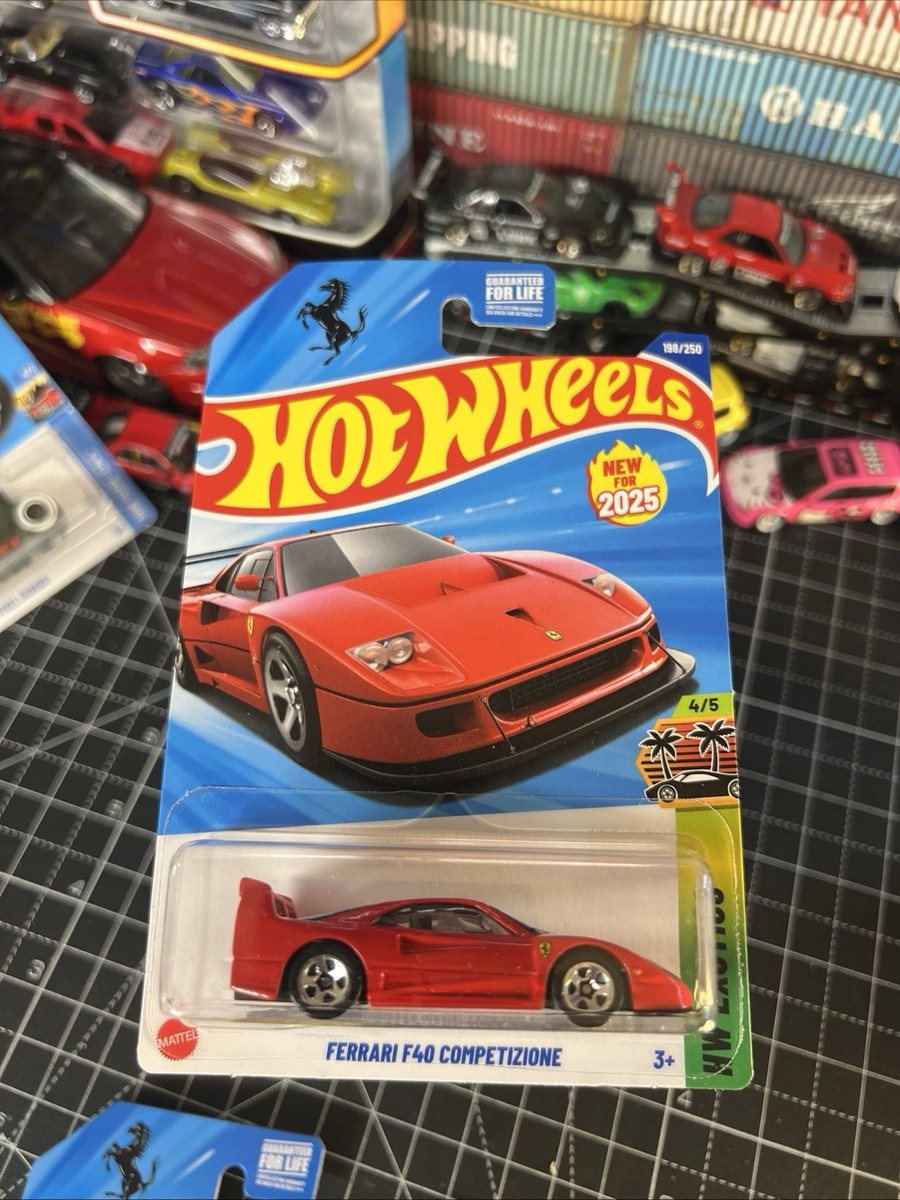 2025 HOT WHEELS MAINLINE CASE K FERRARI F4O COMPETIZIONE HW
