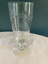 1- Tiffin Vintage Etched Crystal Footed ICE TEA Glass