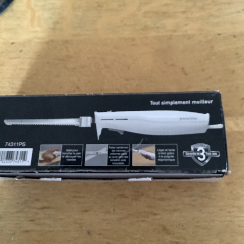 Proctor Silex 74311PS Easy Slice Electric Knife - White