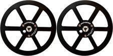New One Pair Pioneer black 1/4 7'' Tape Reel Light Metal Aluminum Take Up Reel