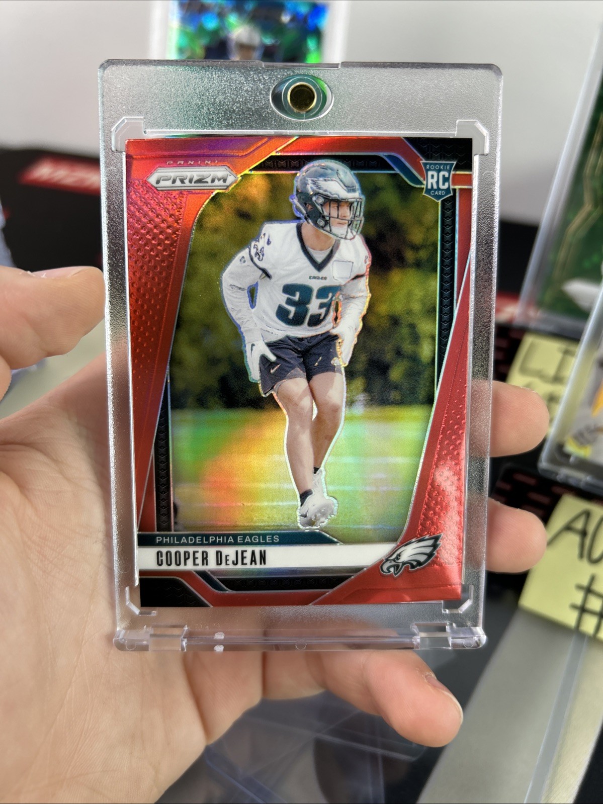 2024 Panini Prizm Cooper DeJean #321 Red Retail RC Rookie Eagles Clean