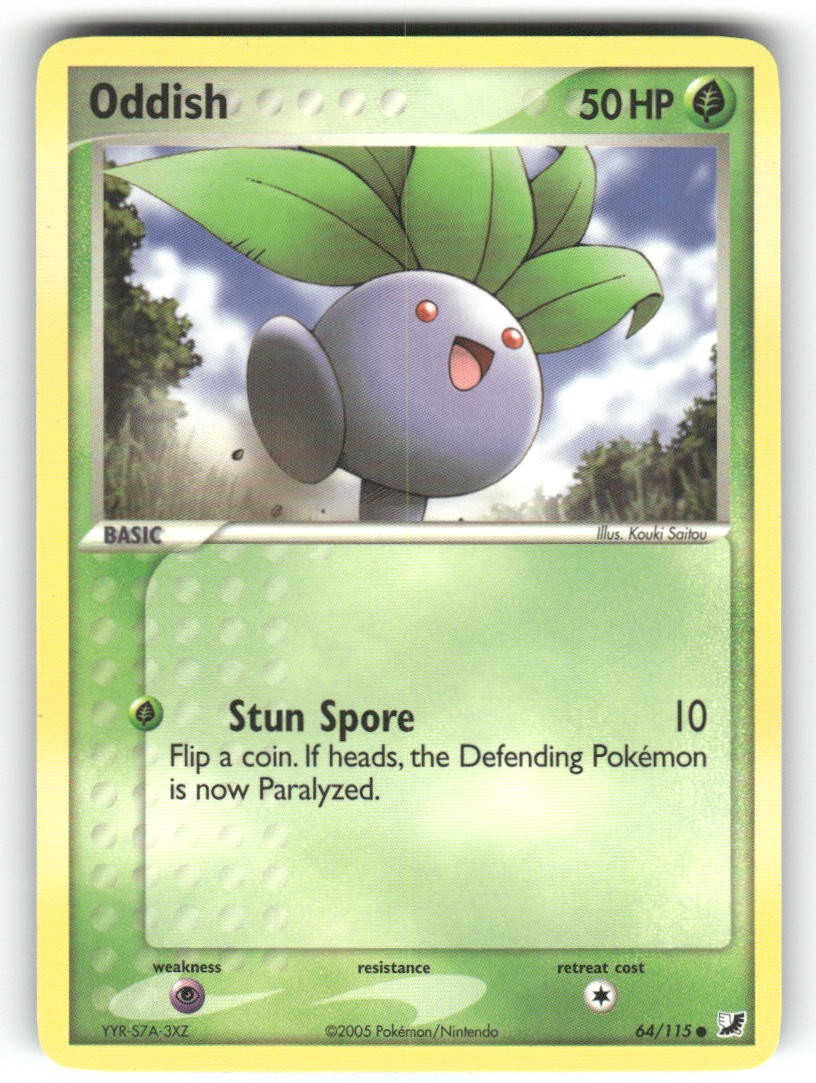 Oddish 64/115 - C Unseen Forces Pokemon NM