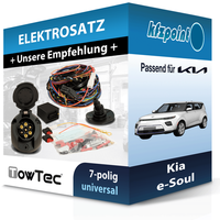 für Kia E-Soul 01.2019-Jetzt Towtec E-Satz 7Polig Universell NEU