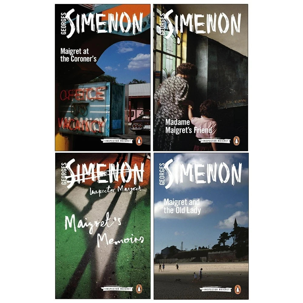 Georges Simenon inspector maigret series 7 Collection 4 Books Set Paperback NEW