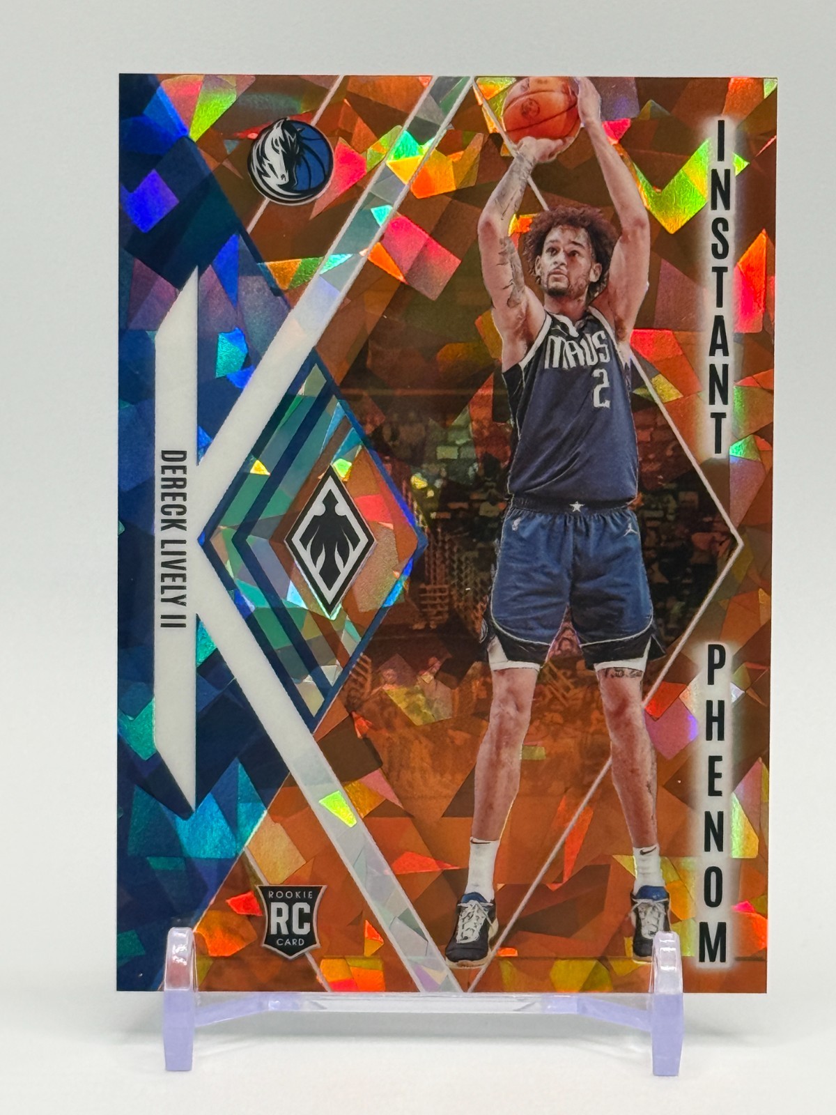 2023-24 Phoenix Dereck Lively II Instant Phenom Orange Ice Prizm /249 Rookie #19