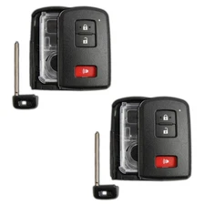 2 Key Fob Remote 3b Shell Case Replacement for Toyota HYQ14FBA