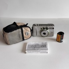Canon Sure Shot 90u Date 35mm Film Camera Silver TESTED EXTRAS