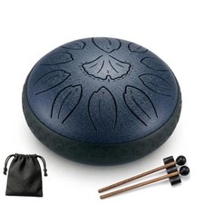 steel tongue drum 6.3 Inch 11 Notes C Key Percussion Instrument for Navy Blue