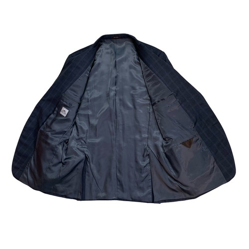 Wollblazer Herren 44 L Peter Millar anthrazitgrau Fensterscheibe kariert - Bild 10 von 13