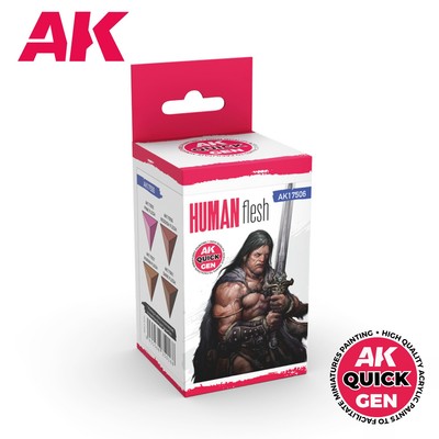 AK Interactive: Human Flesh - QUICK GEN Set - AK17506