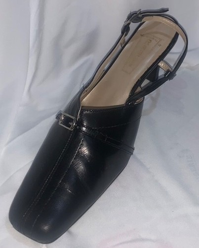Black sandal with thin strap buckle - Picture 3 of 4