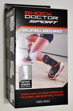 NEW SMALL Shock Doctor Active Hinged Ankle Brace Basketball and Volleyball 