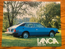 1975 1976 1977 Lancia Beta HPE 1-page Sales Brochure - # L-0052-150M - Nice Cond