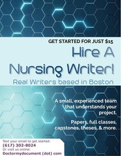 Hire A Nursing Writer -&nbsp; 100% Original Work, Specialists for any degree.