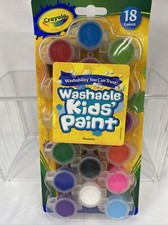 Crayola Washable Kids Paint Set  Paintbrush, 18 Count, Painting Supplies