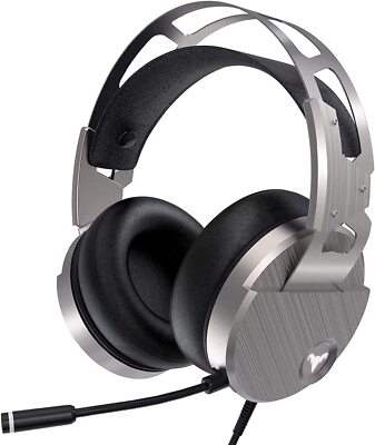 QcoQce Gaming Headset-3D Surround Sound Headphones, Adjustable Noise  Cancelling