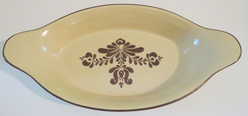Pfaltzgraff Village Brown & Cream 22oz 11" Augratin - Picture 3 of 9