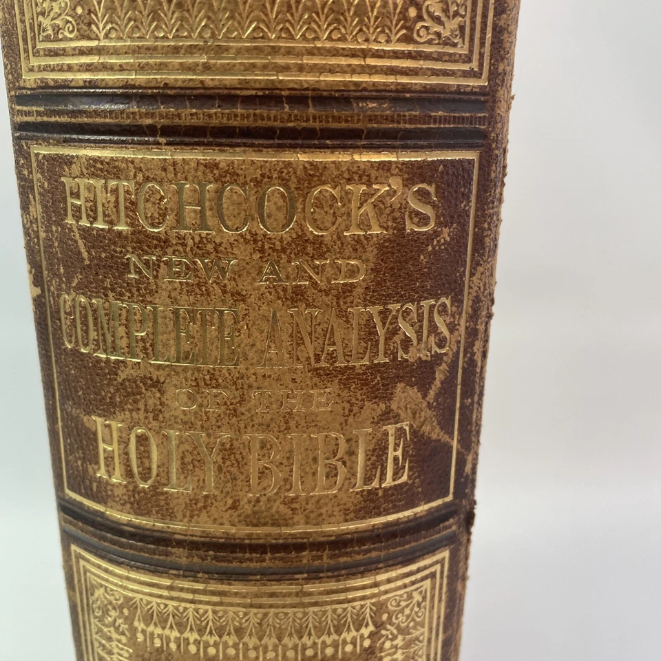 1875 Hitchcock's New & Complete Analysis *HOLY BIBLE* -CLEAN - NO NOTES Vintage - Image 3 of 4
