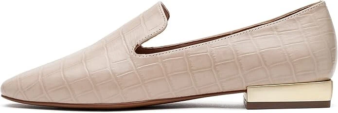 Mocasines planos Linea Paolo Z3856* Missy para mujer de lujo cocodrilo en relieve talla 9M Foto 3 de 4