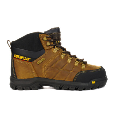 Caterpillar Brown and Yellow Rugged Work Boots Men main image 2