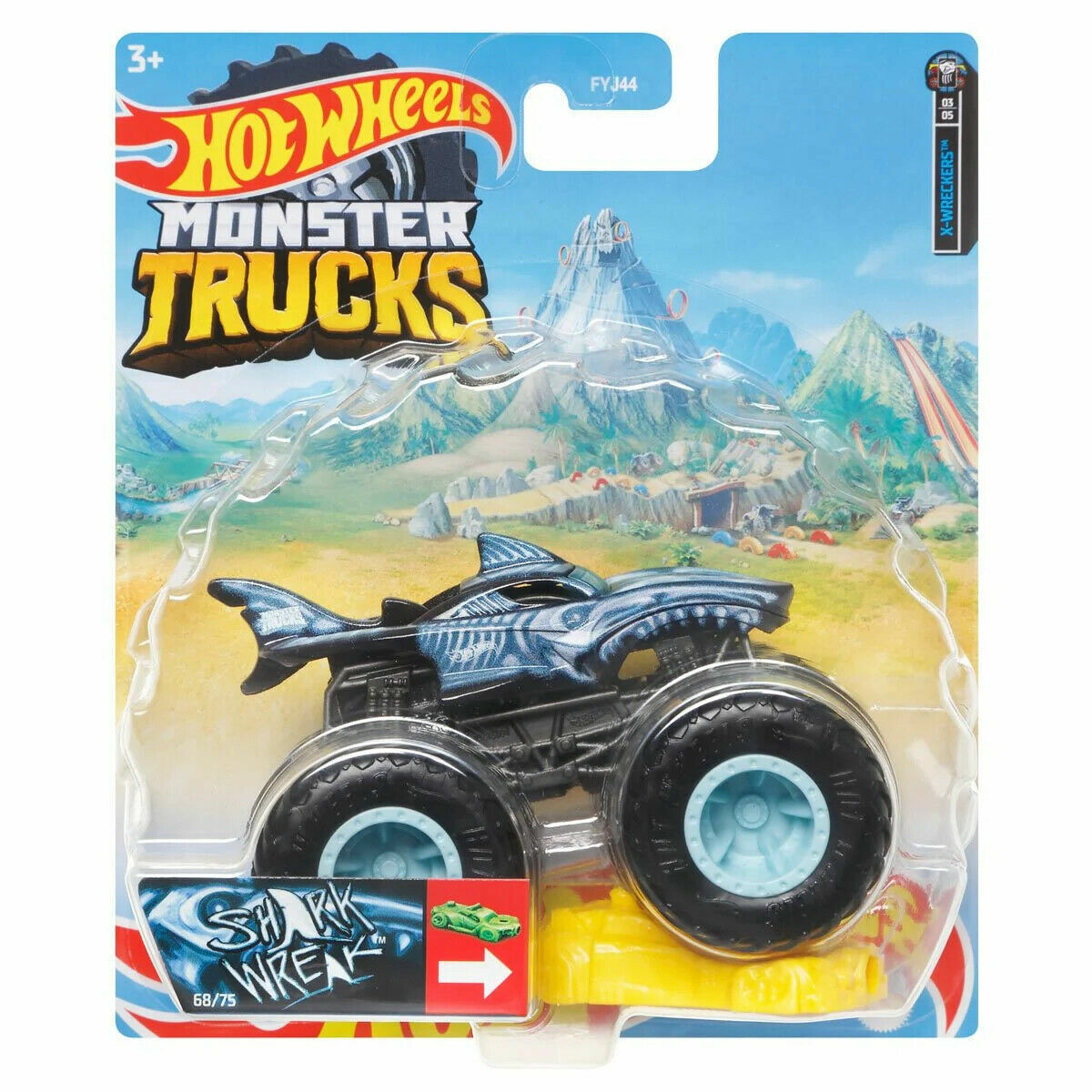 Hot Wheels Monster Trucks Oversized Shark Wreak Diecast Car