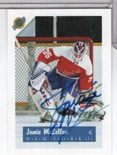 Jamie McLennan Islanders Autographed 1991 Ultimate #35 w/COA 050125CBCD-56