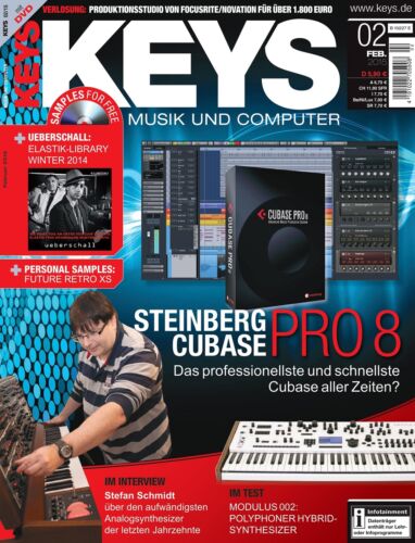 Keys 02 2015 Personal Samples Future Retro XS auf DVD - Steinberg Cubase Pro8  - Zdjęcie 1 z 7