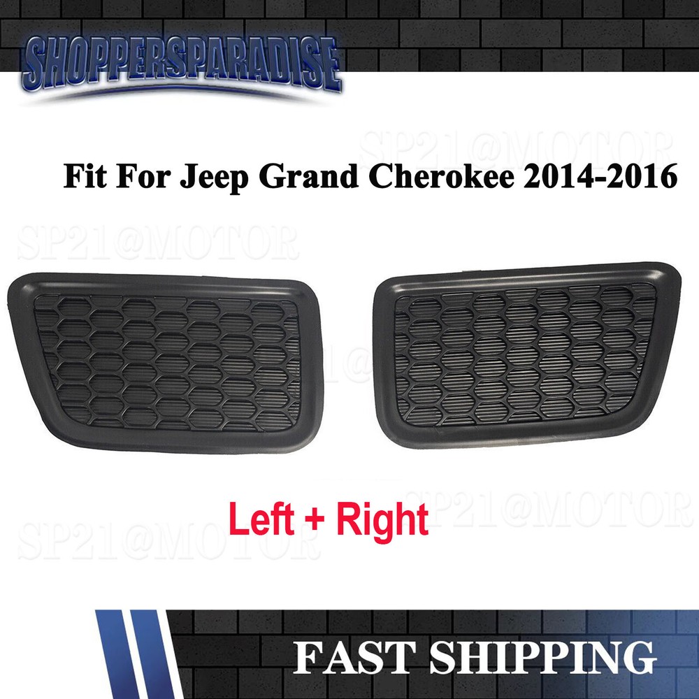Jeep Grand Cherokee 2014-2016 Front Lower Grille Tow Hook Cover Insert Bezel