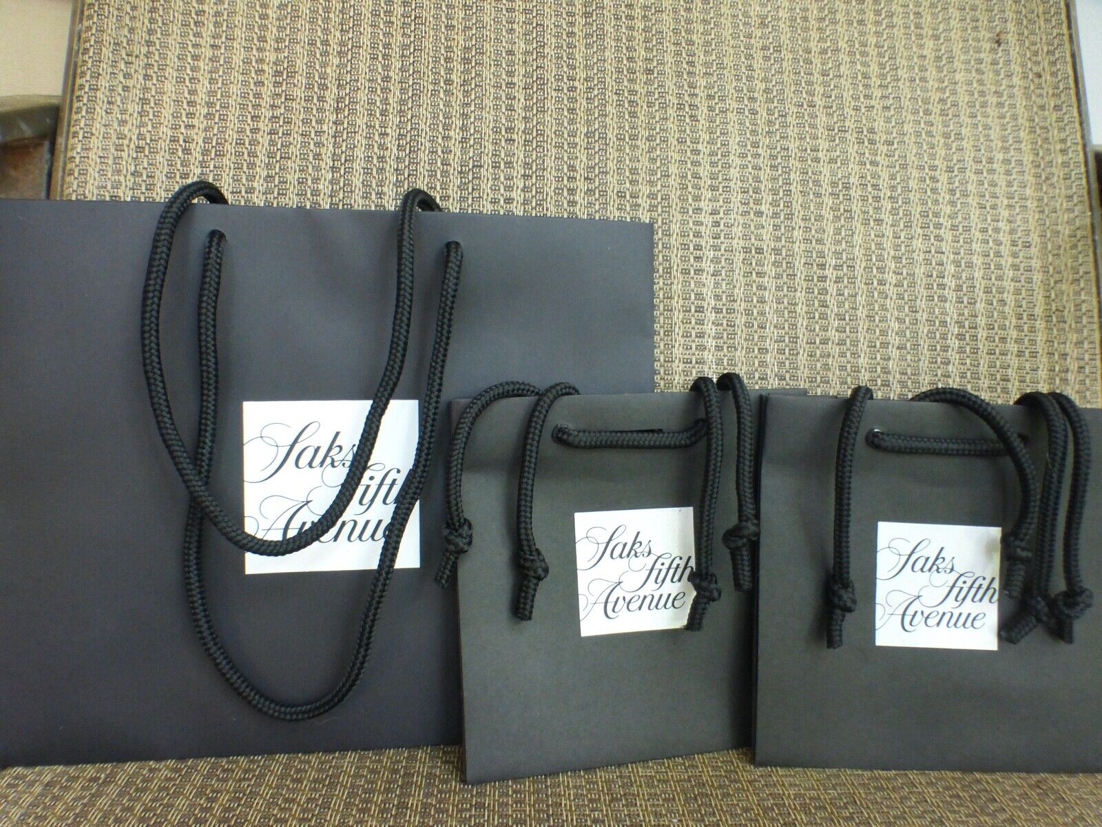 Saks Fifth Avenue shopping bag