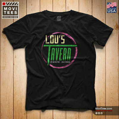 Lou's Tavern T-Shirt 100% Cotton Black Fight Club Fan Art S-5XL Basement Brawl 