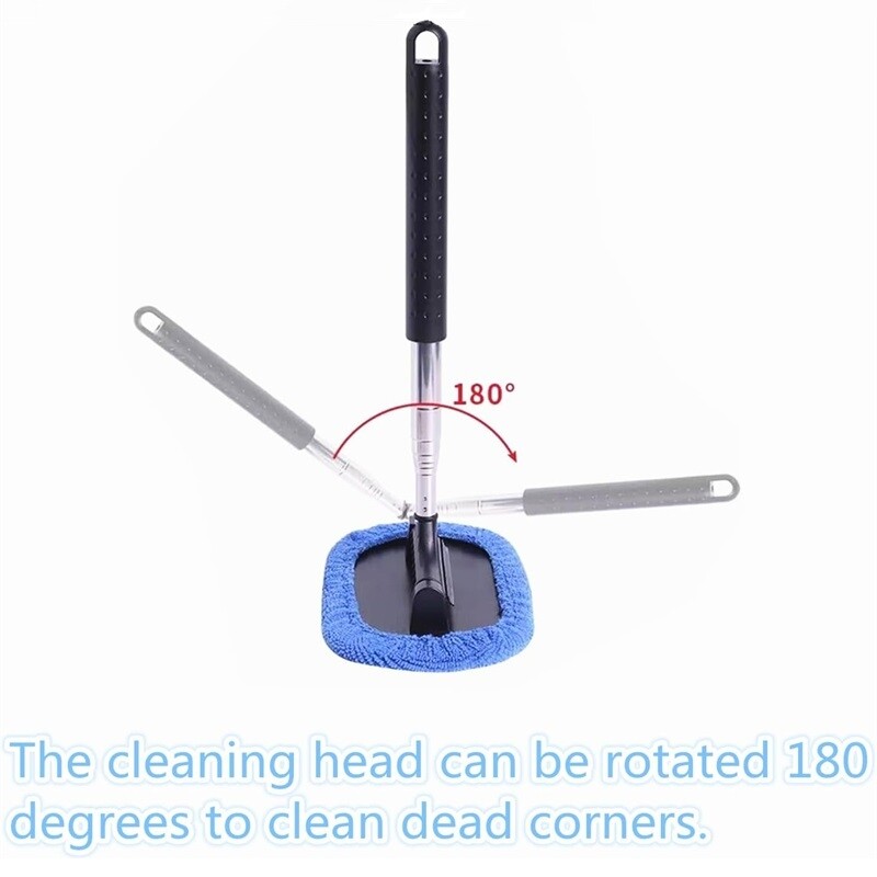 Car Windscreen Extendable Microfiber Glass Cleaner Cloth Demister Pad